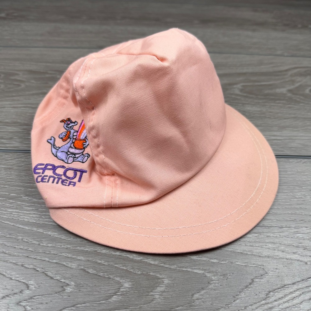 Disney Epcot Center Unisex Hat Figment Vintage Embroidered Peach OSFM